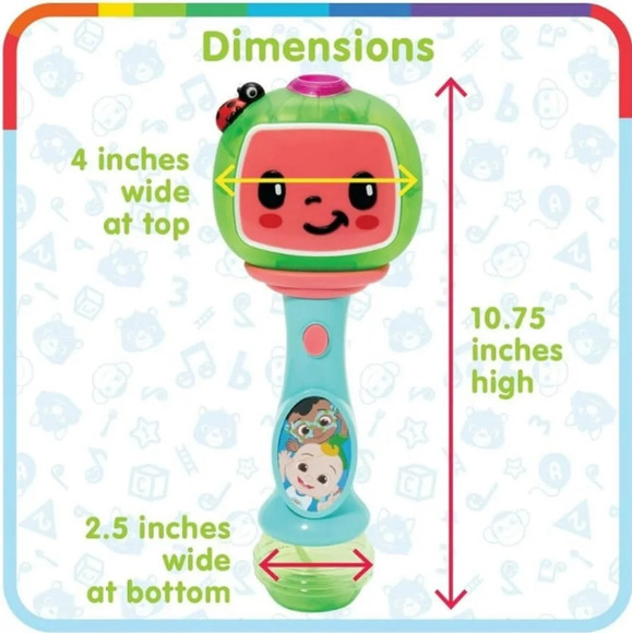 Cocomelon Light and Sound Musical Bubble Wand Includes Bubble Solution NIP - Picture 3 of 8